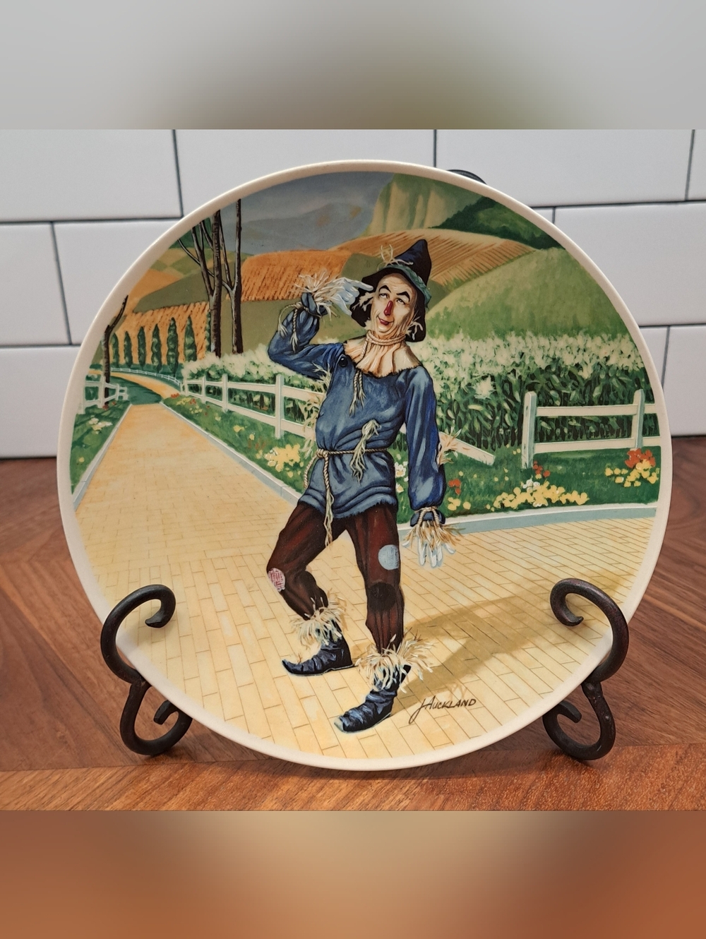 1977 Knowles "If I Only Had a Brain" Wizard Of Oz collector plate Scarecrow